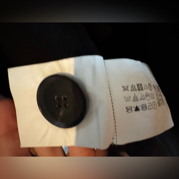 NWT ZARA Double Faced Black Wool Blend Double Breasted Long Oversized Coat - Picture 13 of 13